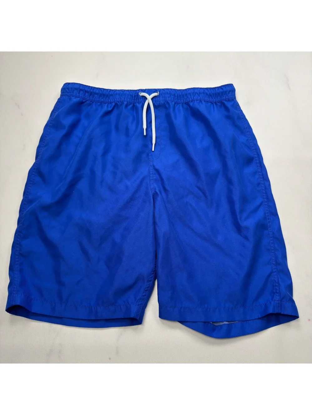 Lands' End Swim Trunks Blue Elastic Waist -  XXL Husky